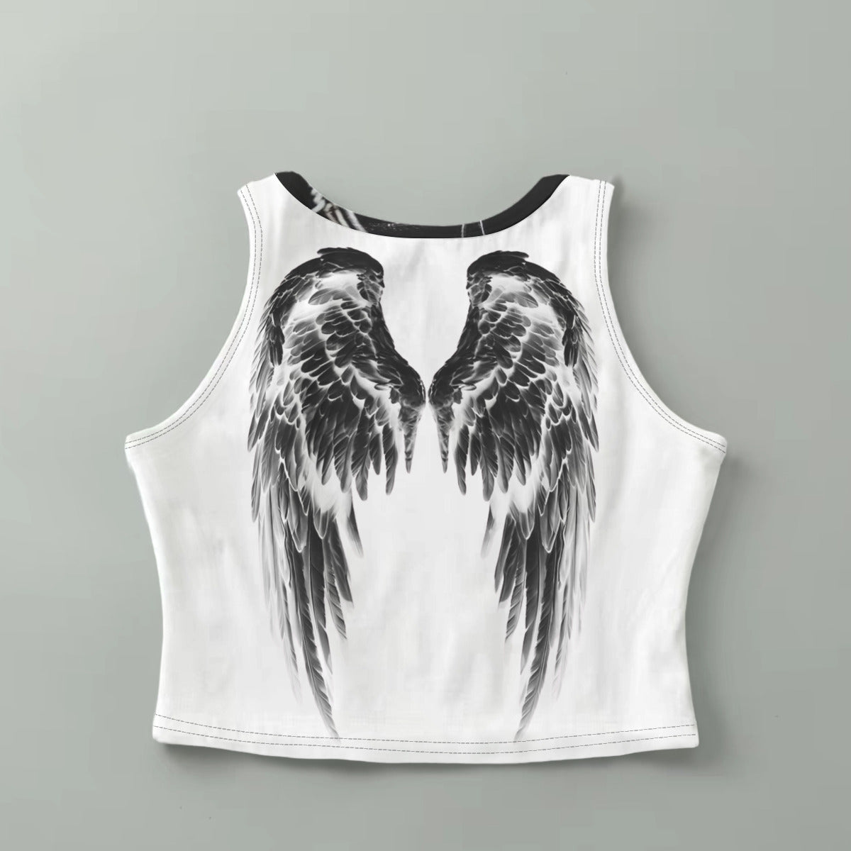 yung euphoria "Mrs" Womens All-Over Cropped Graphic Tank